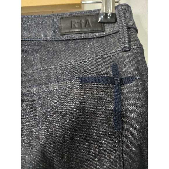 RtA‎ Road to Awe Glitter Skinny Jeans Cotton Women 26 Dark Wash Casual Chic - Picture 8 of 16